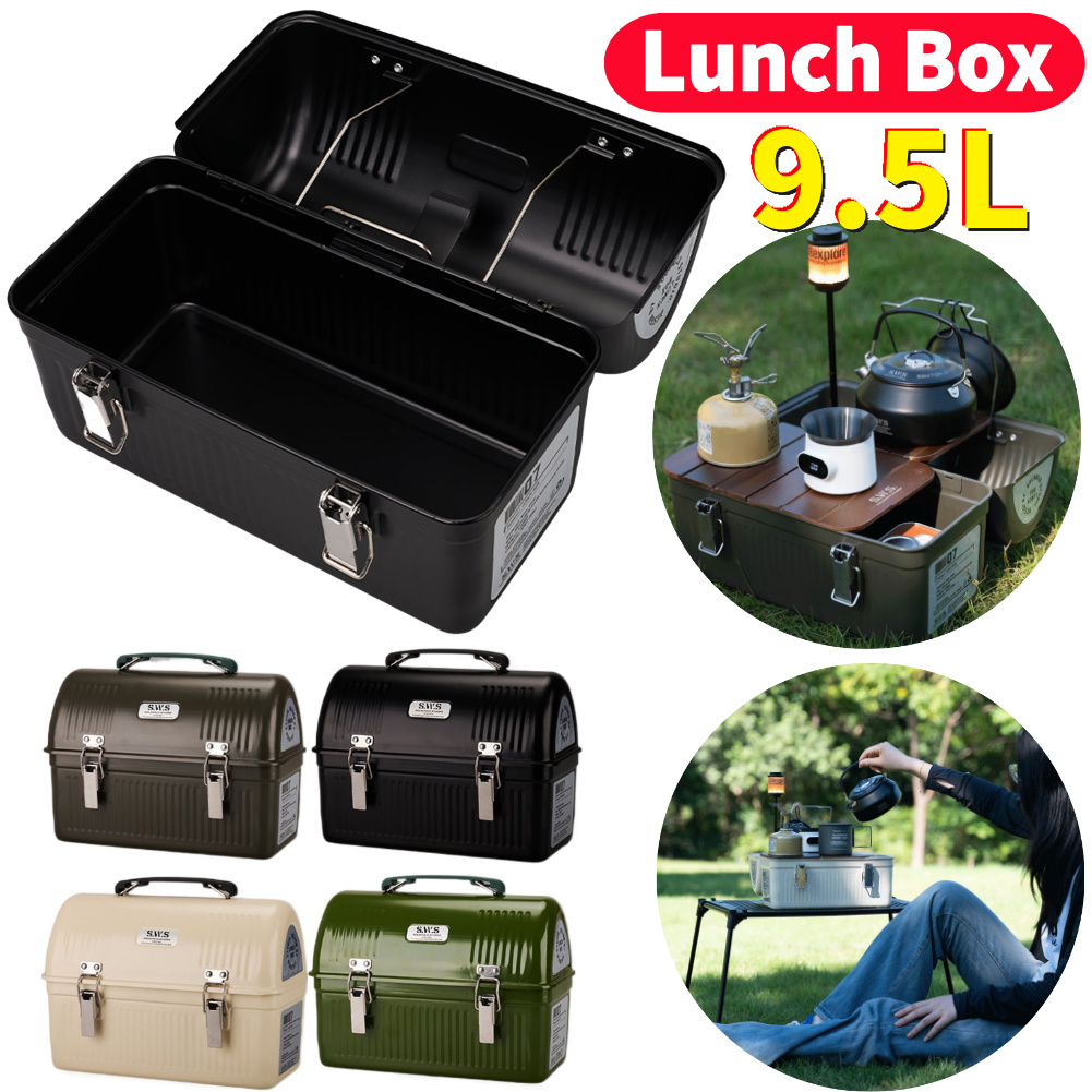 Camping Cooking Box - Metalowa skrzynka na lunch w stylu