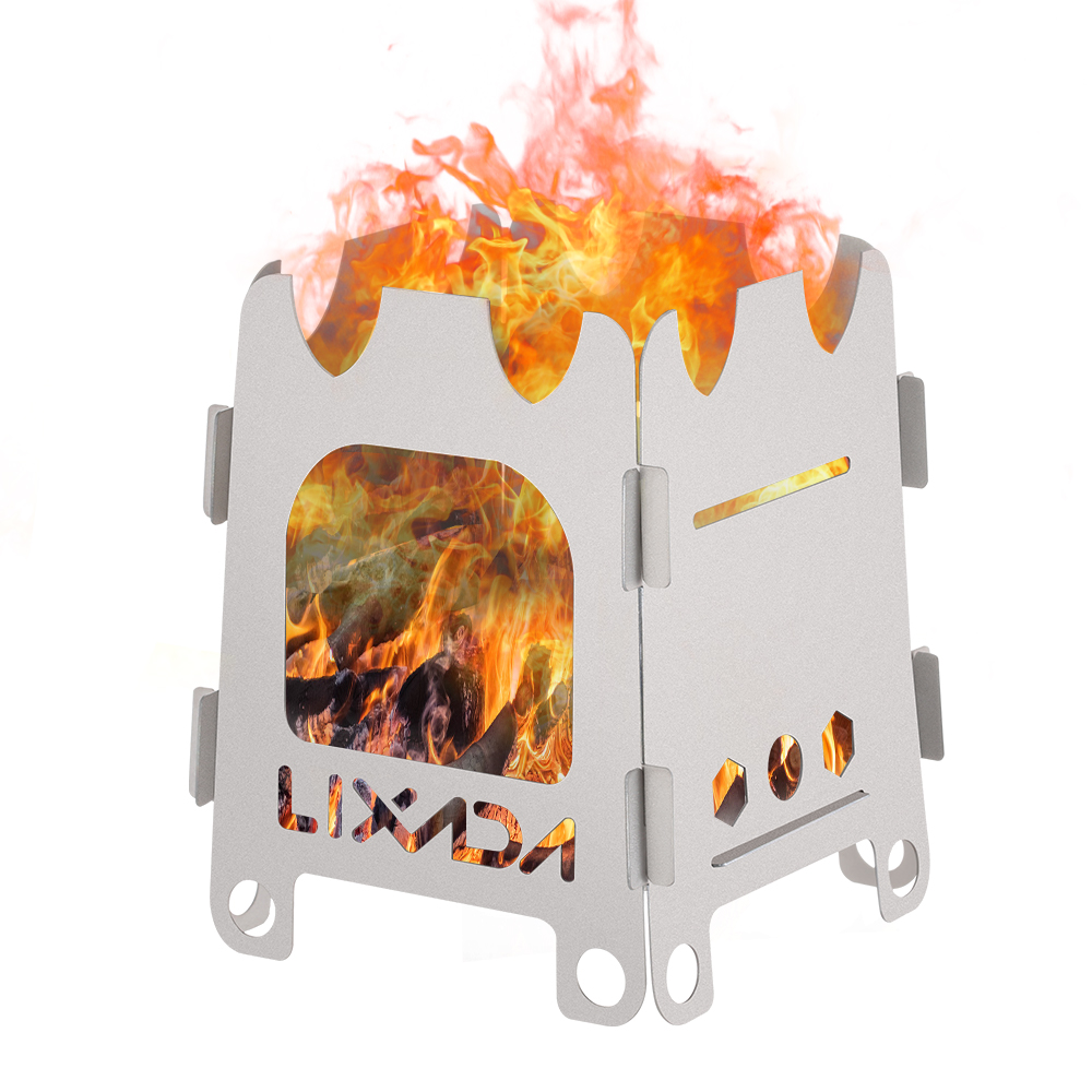 Camping Cooking Grate - Lixada Tytan/stal nierdzewna Outdoor Camping Stove