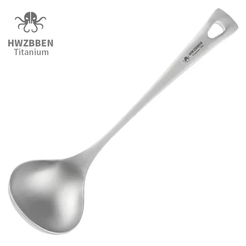 Camping Cooking Handle - HWZBBEN Outdoor tytanowe łyżki do zupy