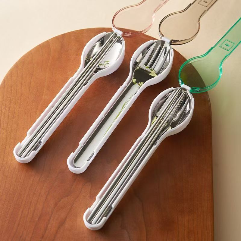 Camping Cooking Knives - Przenośny zestaw sztućców z pudełkiem do