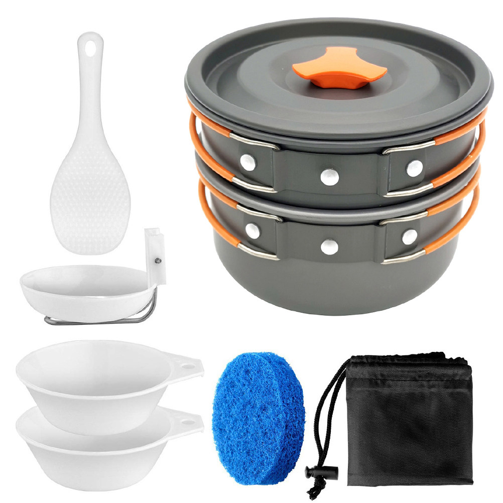 Camping Cooking Materials - 1 zestaw przyborów do gotowania na