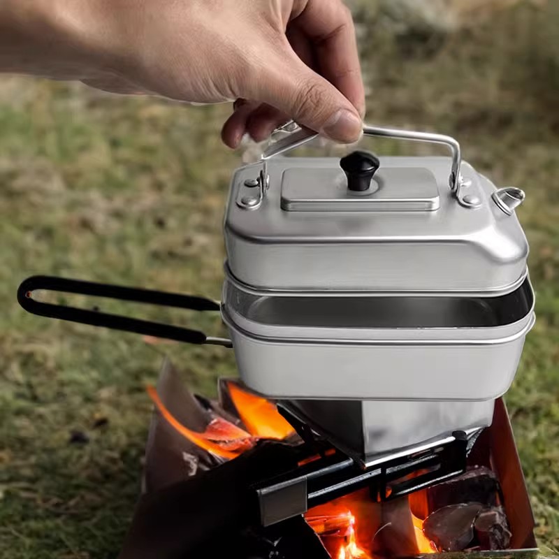 Camping Cooking Rice - Ultralekki przenośny piknikowy czajnik turystyczny do