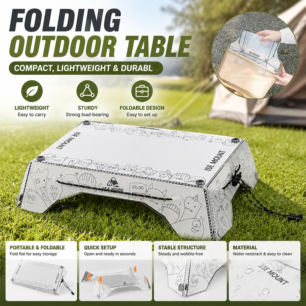 Camping Outdoor Cooking Table - Przenośny, składany stolik kempingowy z PP,