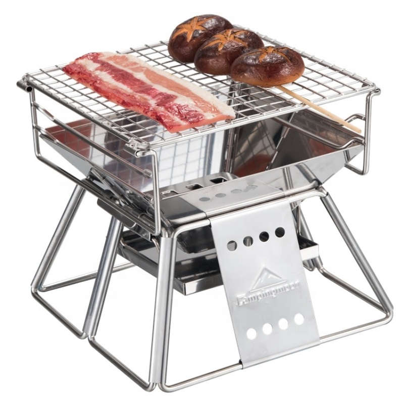 Camping Cooking Grate - Campingmoon Outdoor Camping Bbq Grill węglowy