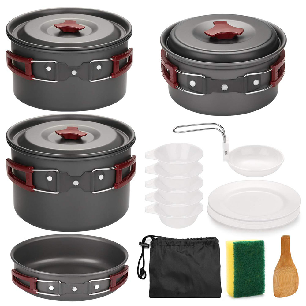 Camping Cooking Rice - Zestaw naczyń kempingowych na zewnątrz Nieprzywierające