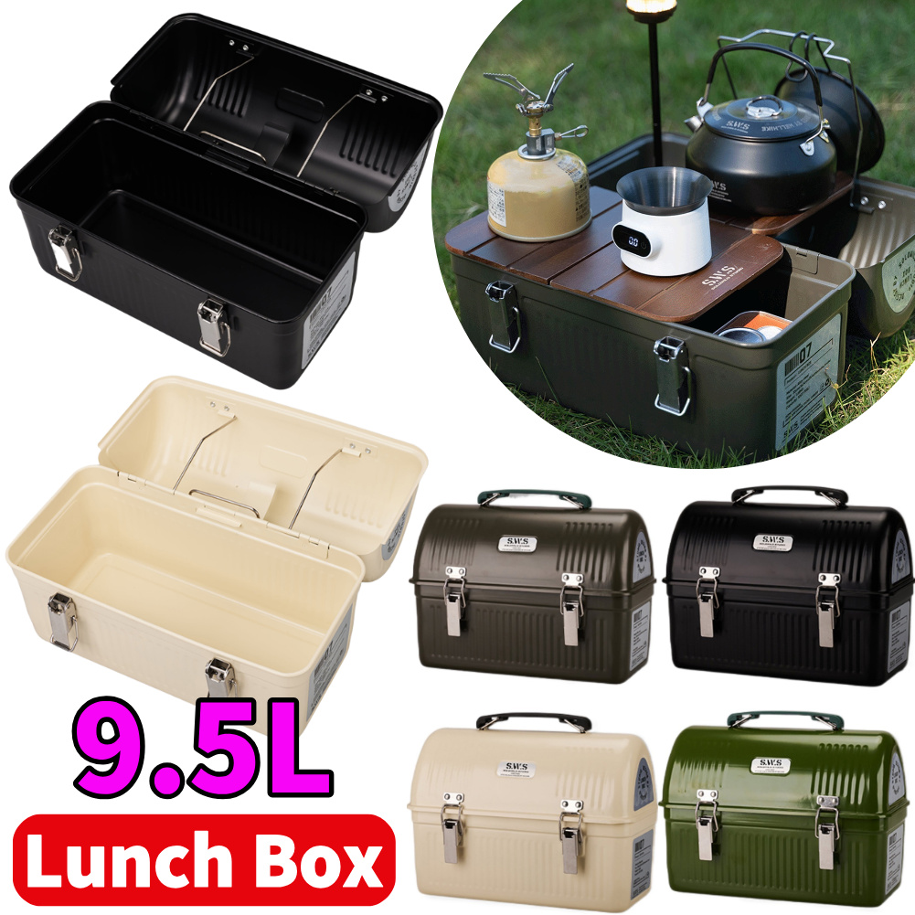 Camping Cooking Box - Metalowy pojemnik na lunch w stylu
