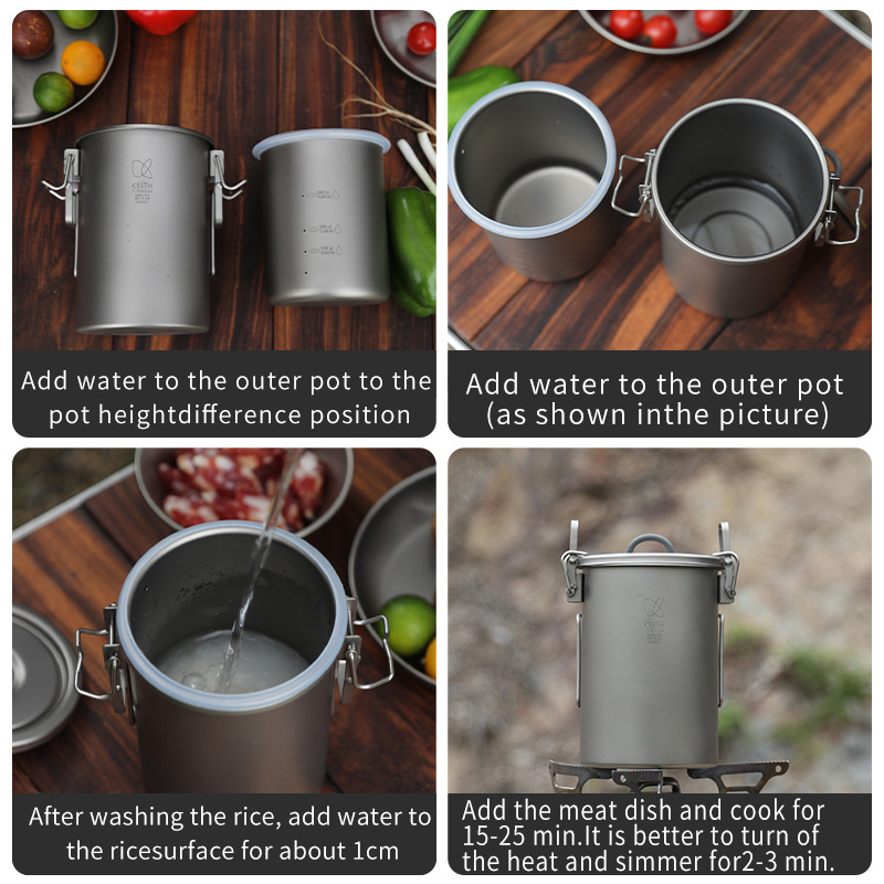 KEITH Czajnik do gotowania ryż – Camping Cooking Rice recenzja i cena
