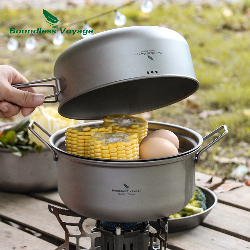 Zestaw Tytanowy Garnek Parowy  – Camping Cooking Rice recenzja i cena