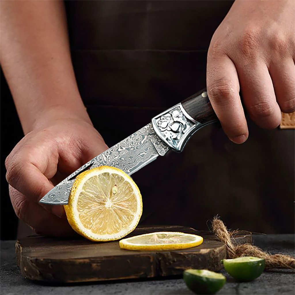 Nóż składany WXCOO Damascus, n – Camping Cooking Knives recenzja i cena