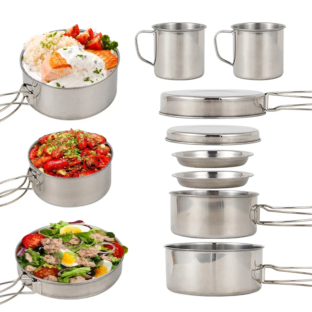 8-częściowy zestaw naczyń kemp – Camping Cooking Disc recenzja i cena