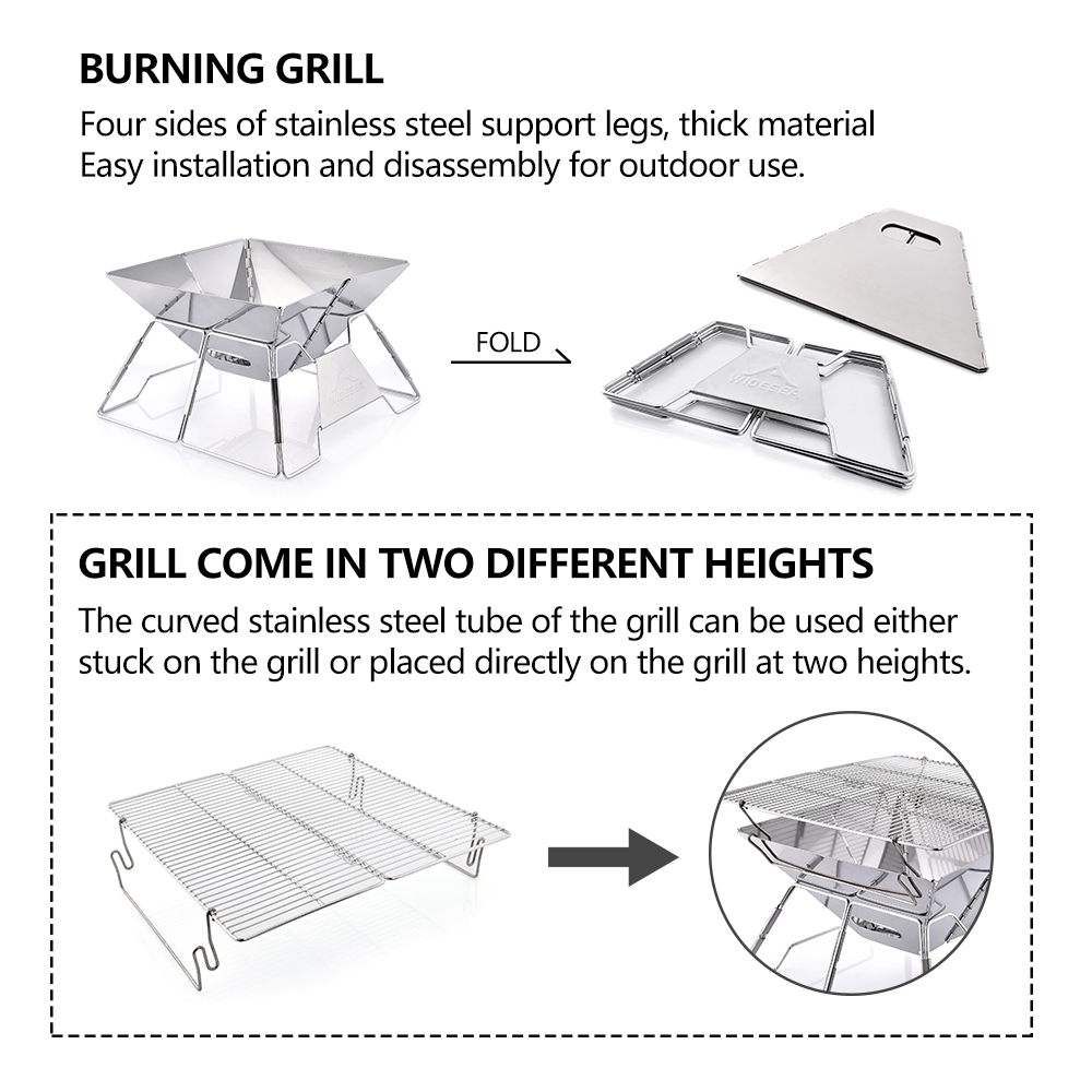 Wiatroodporny grill kempingowy – Camping Cooking Grate recenzja i cena