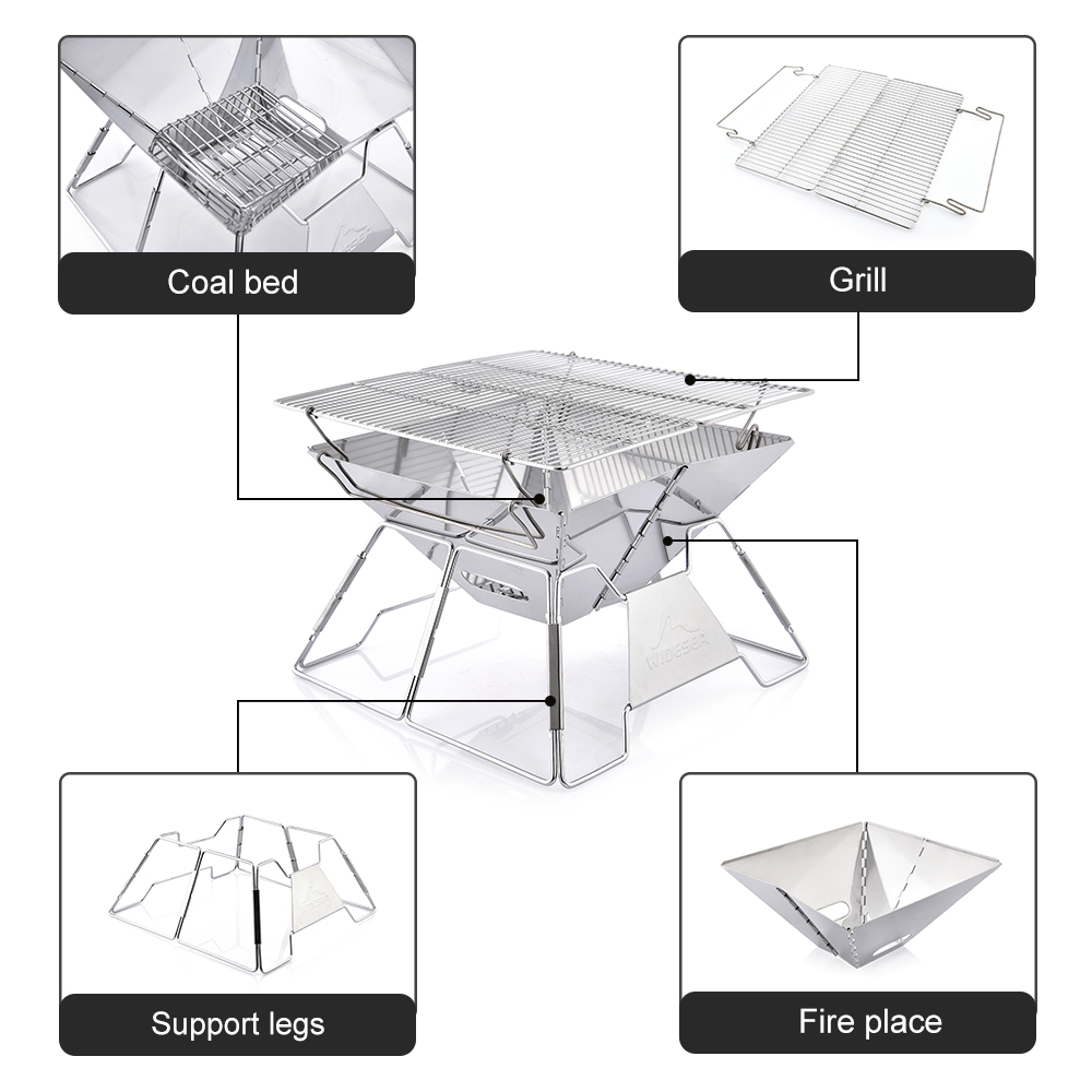 Wiatroodporny grill kempingowy – Camping Cooking Grate recenzja i cena