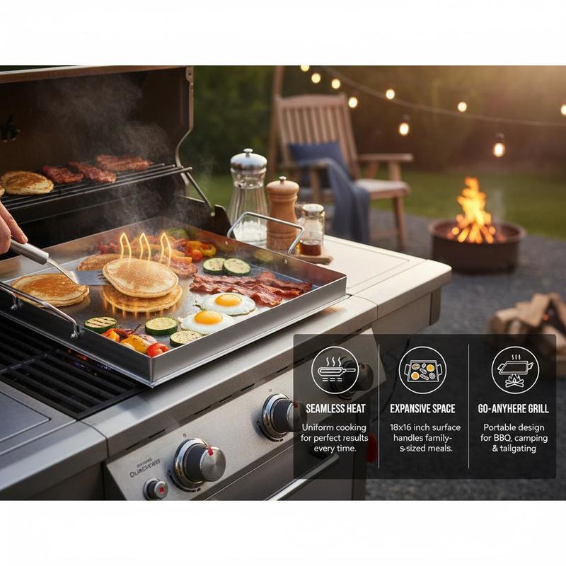 Uniwersalna płaska płyta grill – Camping Cooking Bowl recenzja i cena
