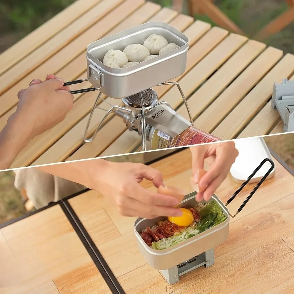 Pojemniki aluminiowe na lunch  – Camping Cooking Bowl recenzja i cena