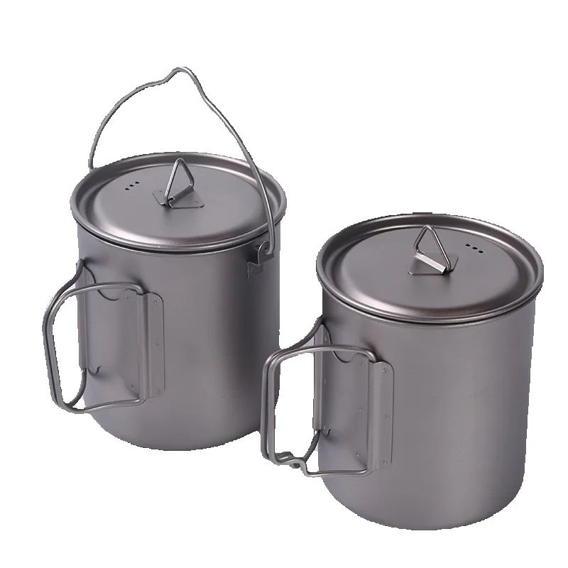 Kempingowe kubki tytanowe 450  – Camping Cooking Handle recenzja i cena