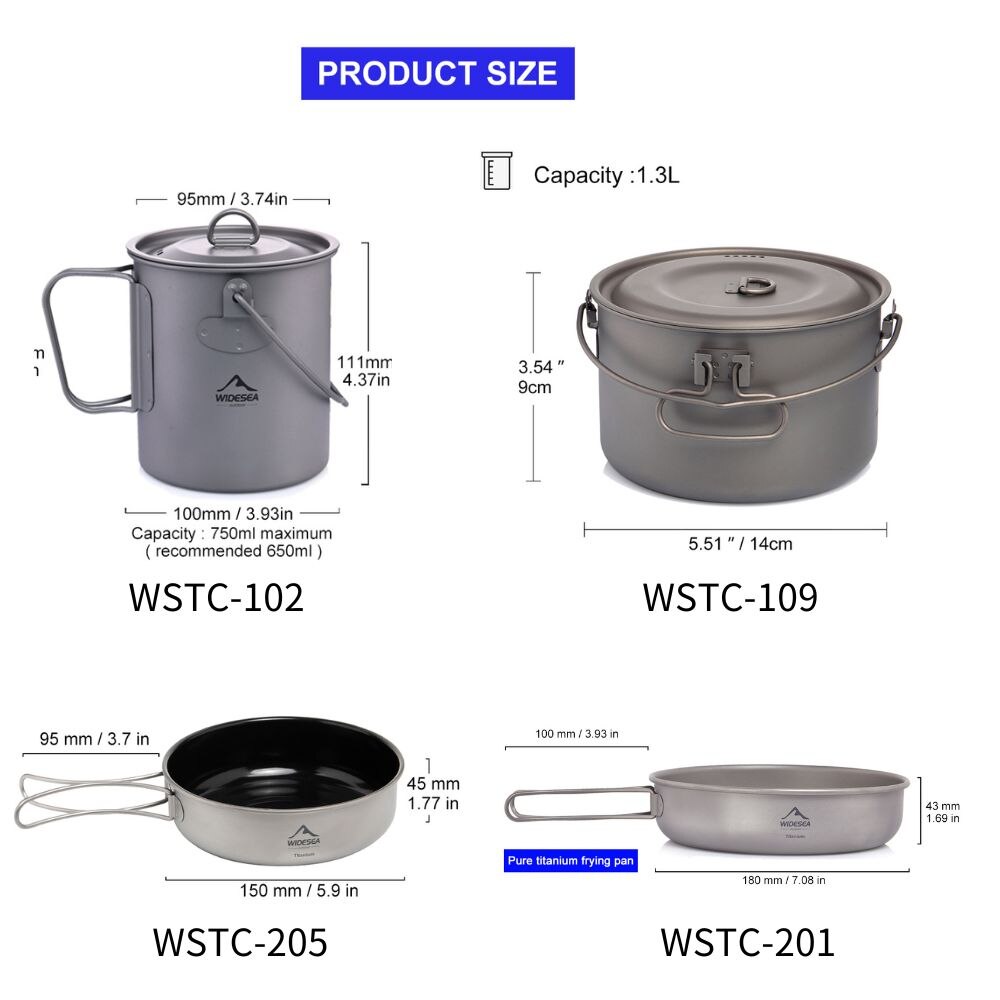 Widesea Camping zastawa stołow – Camping Cooking Rice recenzja i cena