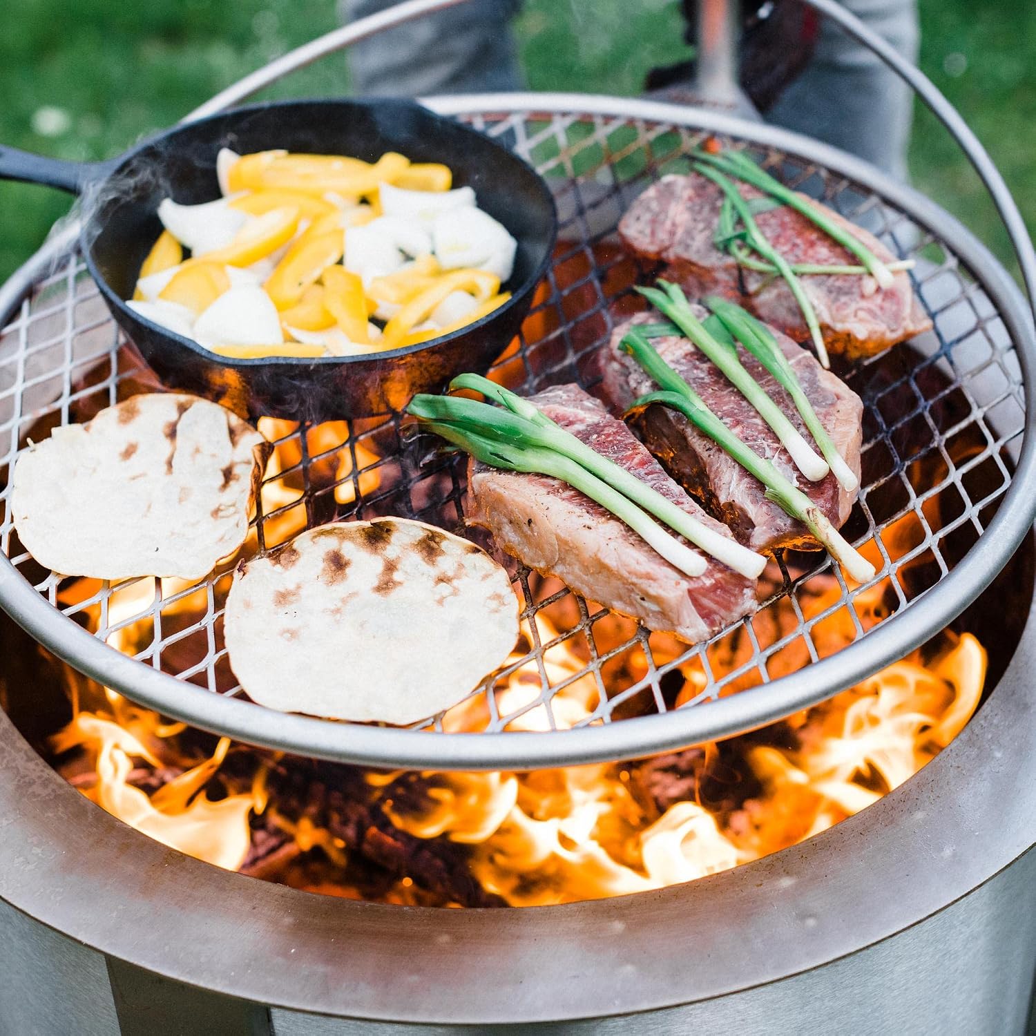 24-calowy grill ze stali nierd – Camping Cooking Grate recenzja i cena