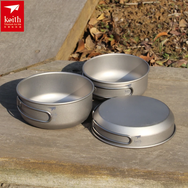 Keith 3PCS Titanium Cookware P – Camping Cooking Bowl recenzja i cena