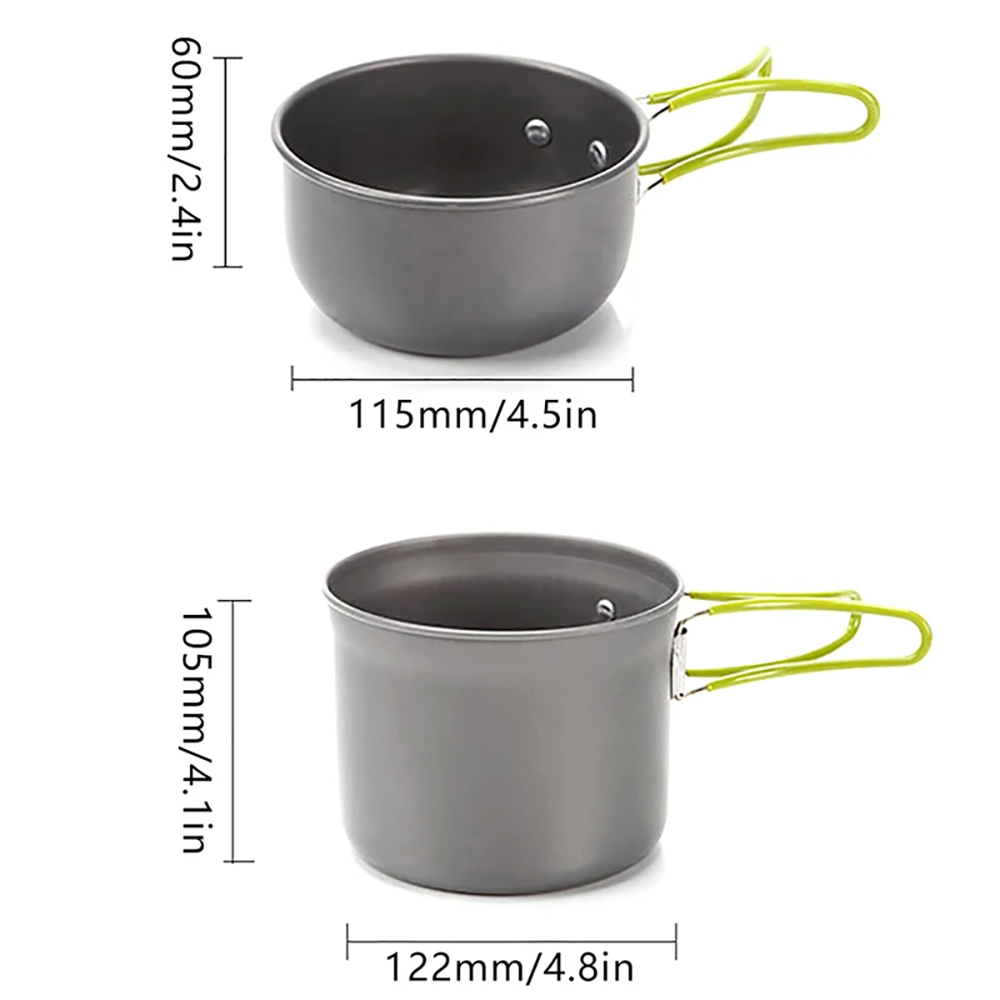 Naczynia kuchenne na zewnątrz, – Camping Cooking Materials recenzja i cena