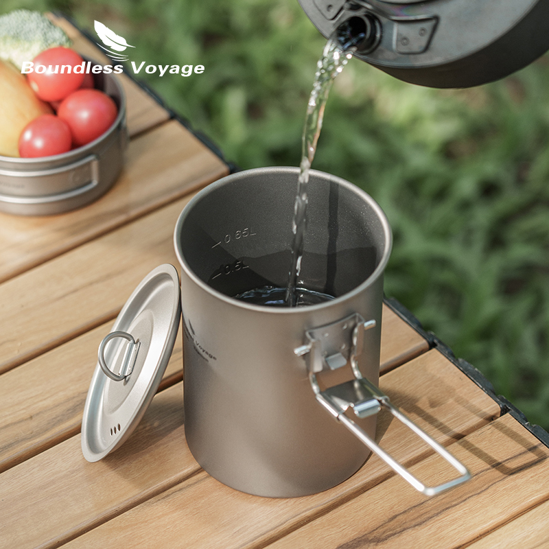 Boundless Voyage 900ml Titaniu – Camping Cooking Handle recenzja i cena