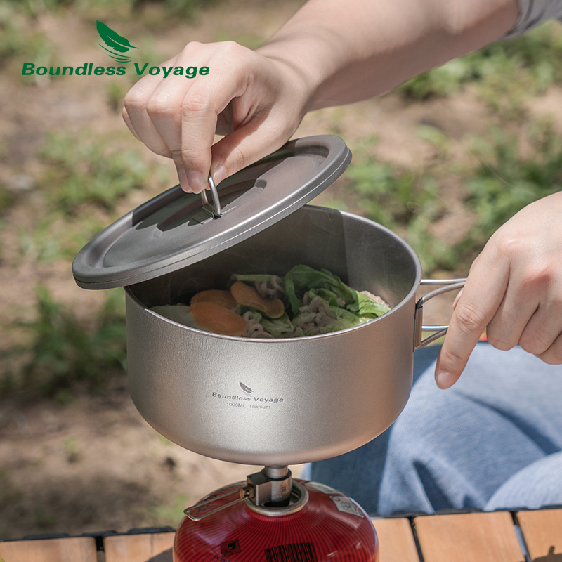 Boundless Voyage Tytanowy garn – Camping Cooking Box recenzja i cena